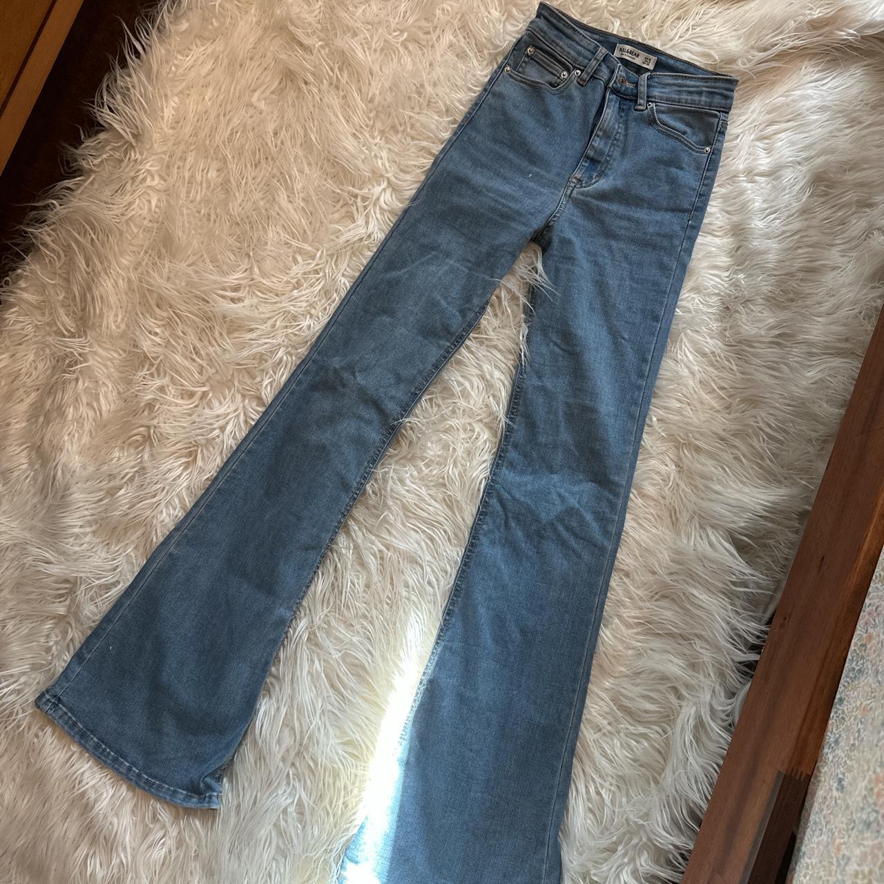 The perfect flared pull and bear jeans Size... Depop