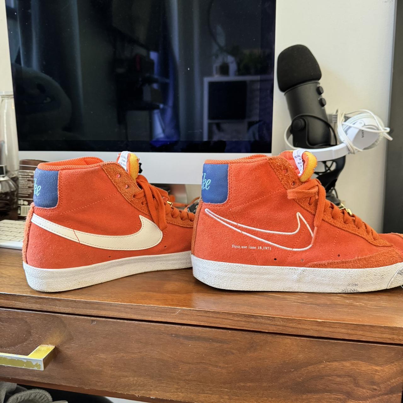 nike blazer first use orange