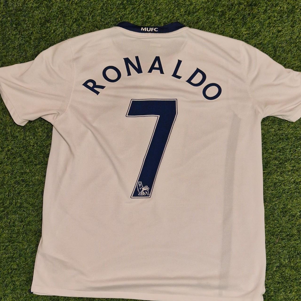 Manchester united football shirt Ronaldo away 2008 ... - Depop