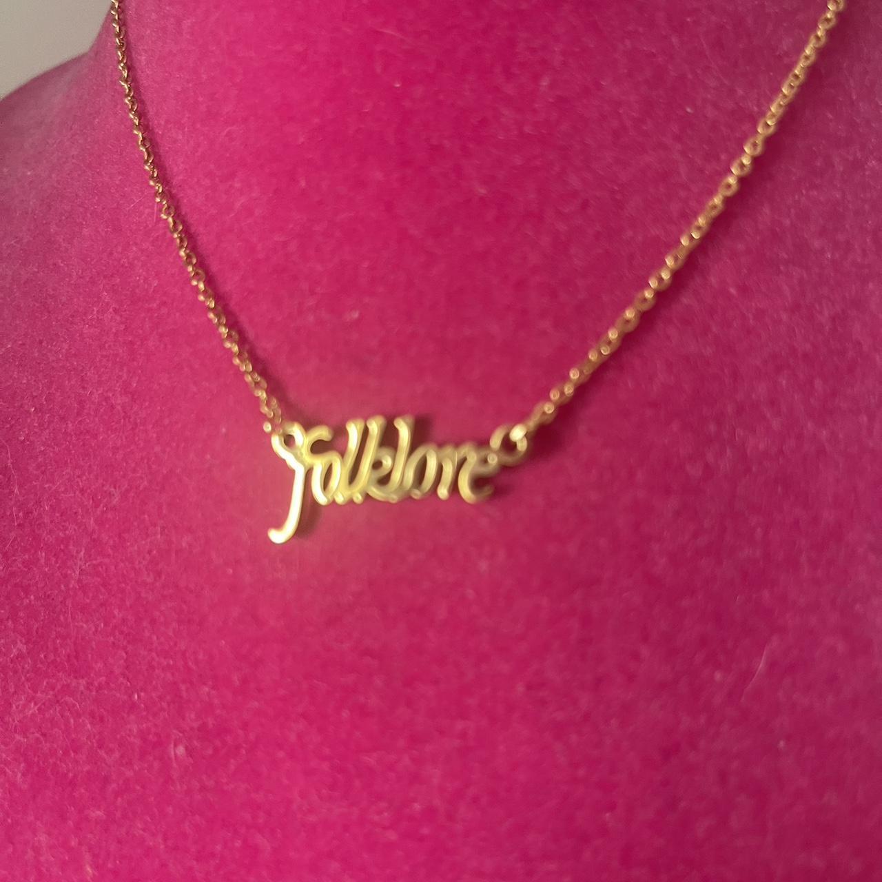 folklore taylor swift necklace