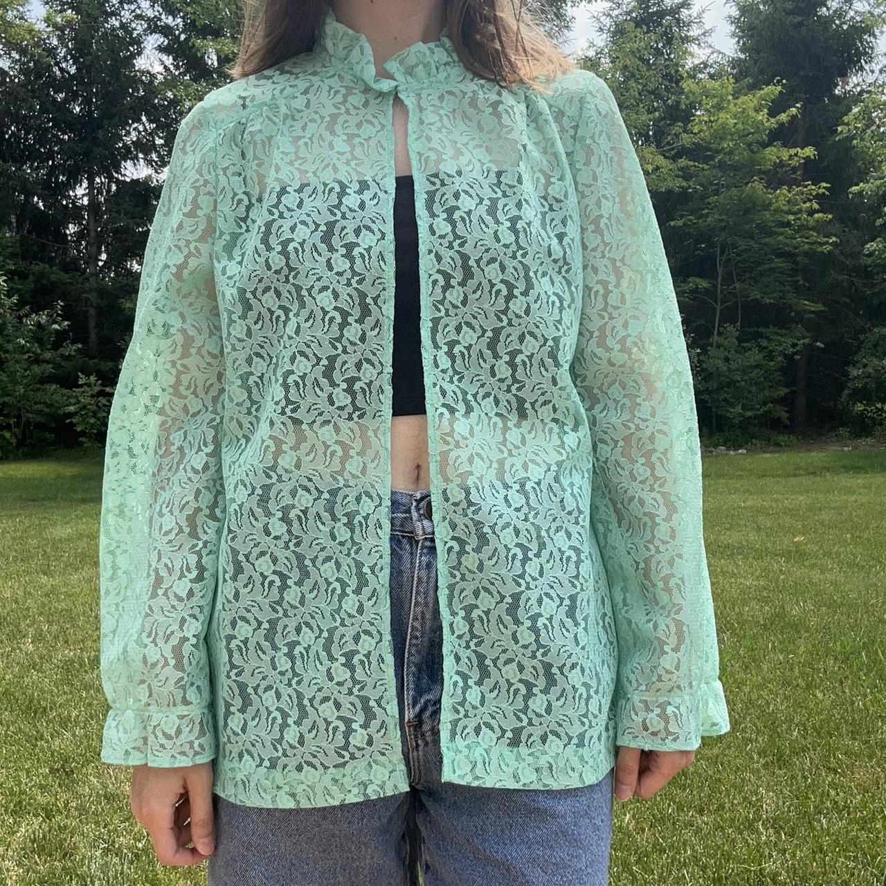 jcpenney green blouse