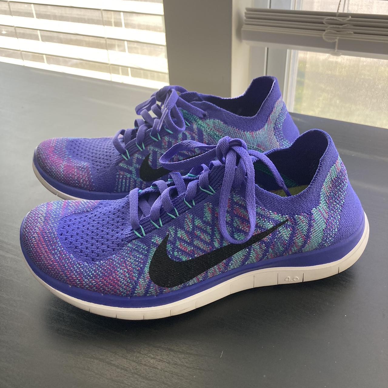 Nike free 4.0 flyknit sales purple