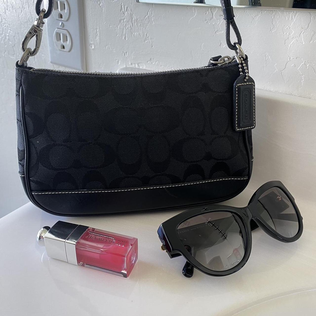 Y2K COACH Black monogram small shoulder purse 🧛🏻‍♀️🖤 - Depop