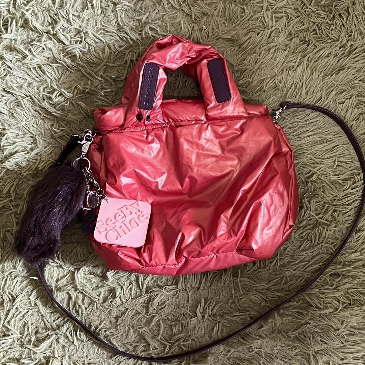 reflective orange see by chloe bag with 3 cutie bag Depop