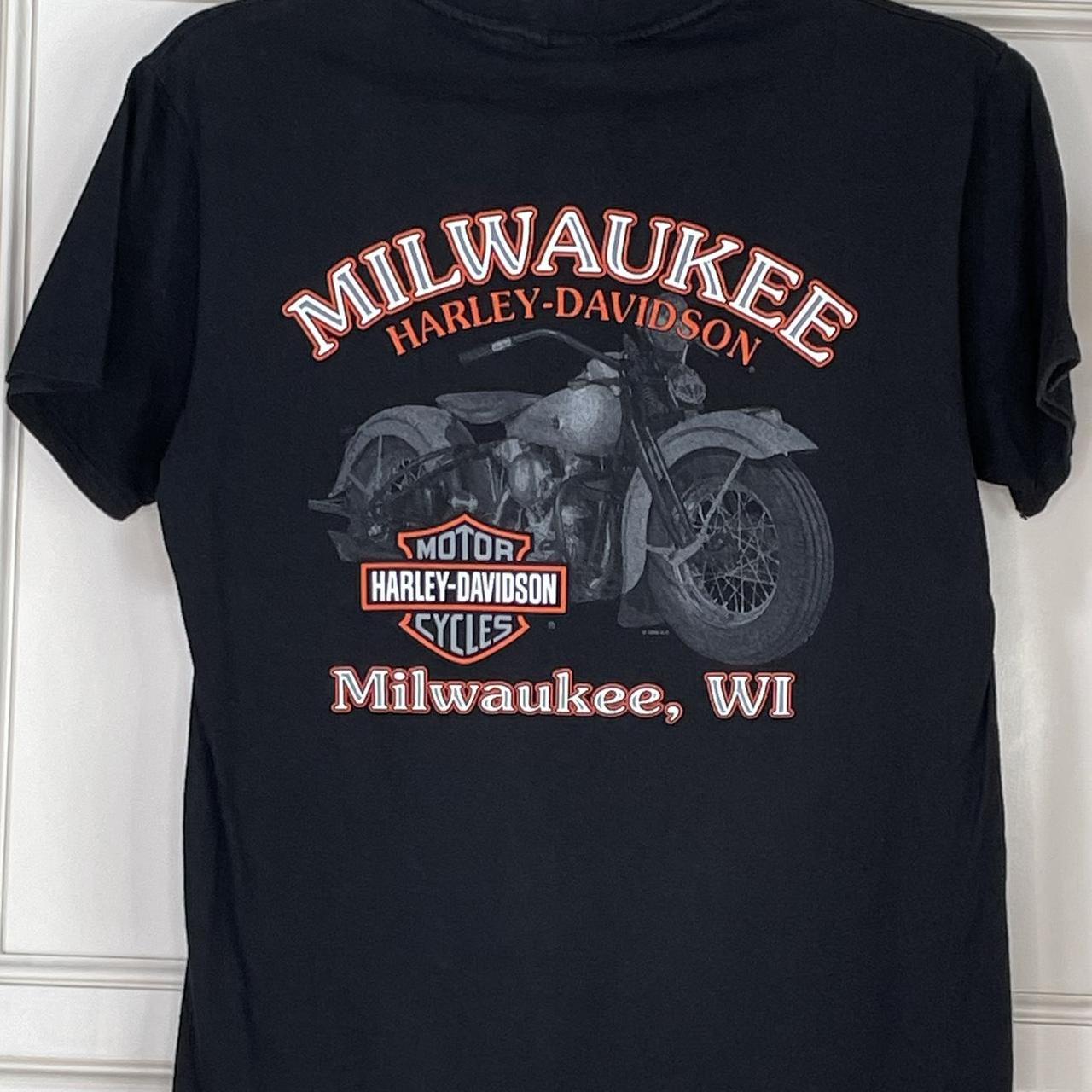 Harley Davidson MILWAUKEE tシャツ Harley-Davidson® Men's 115 Years Milwaukee Map Short Sleeve