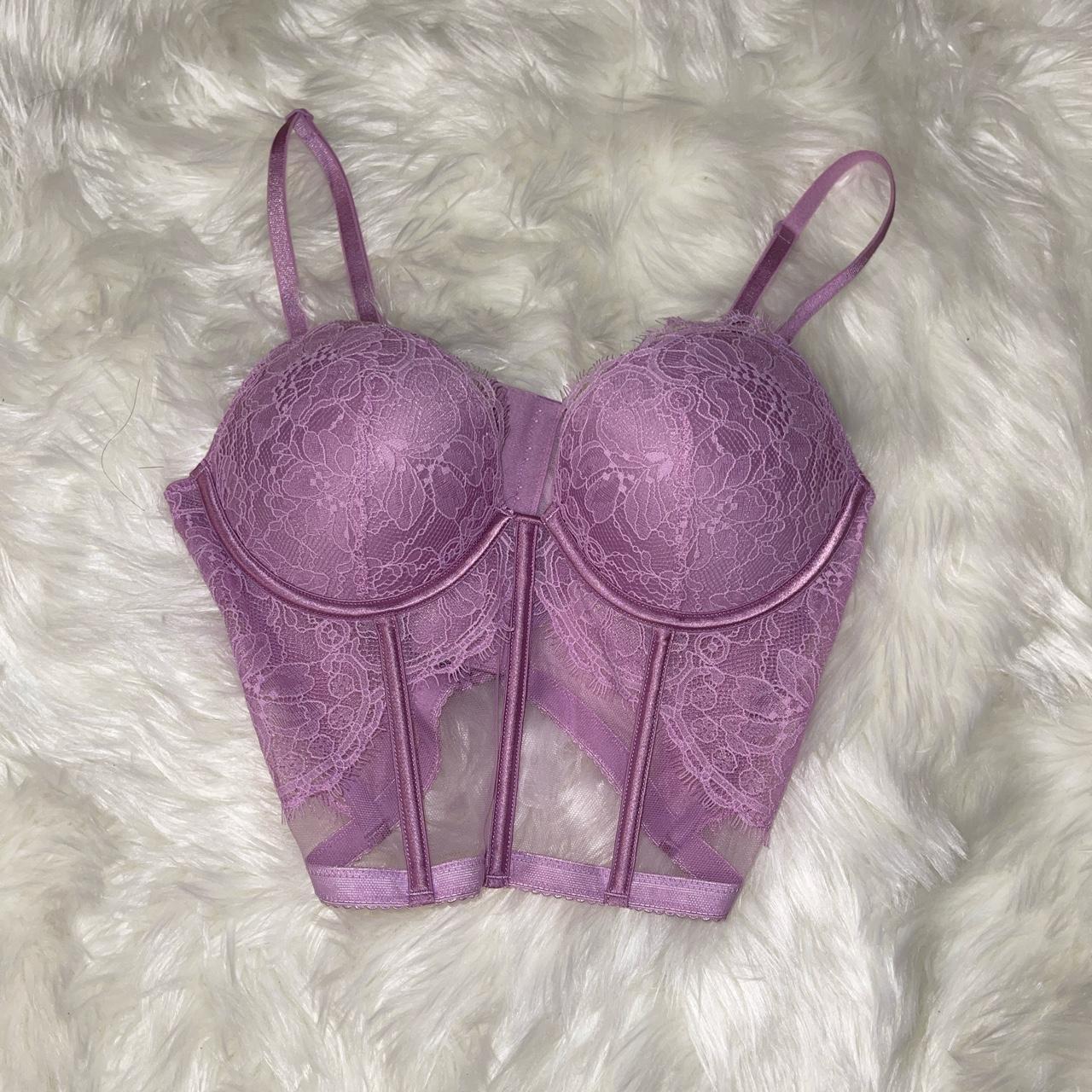 Victoria's Secret Lusty Lilac Purple Lace Full Cup Push Up Bra
