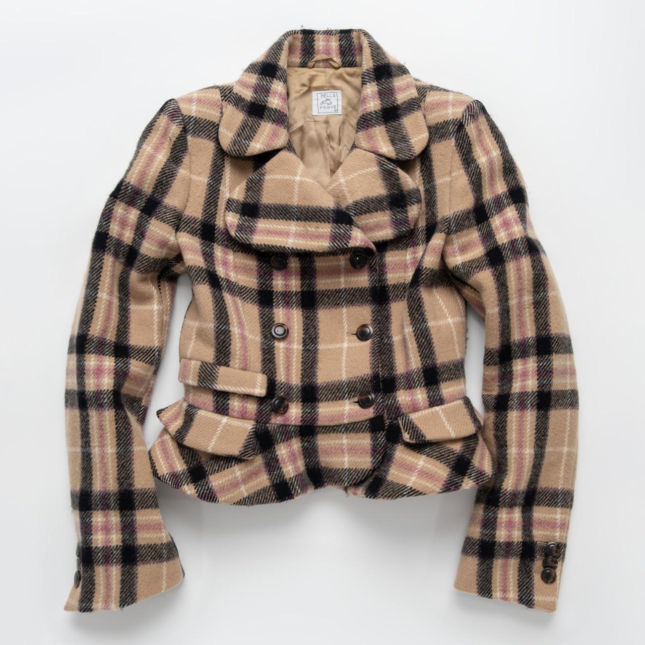 Bella Freud Cropped Plaid Jacket A W 1998 Freud