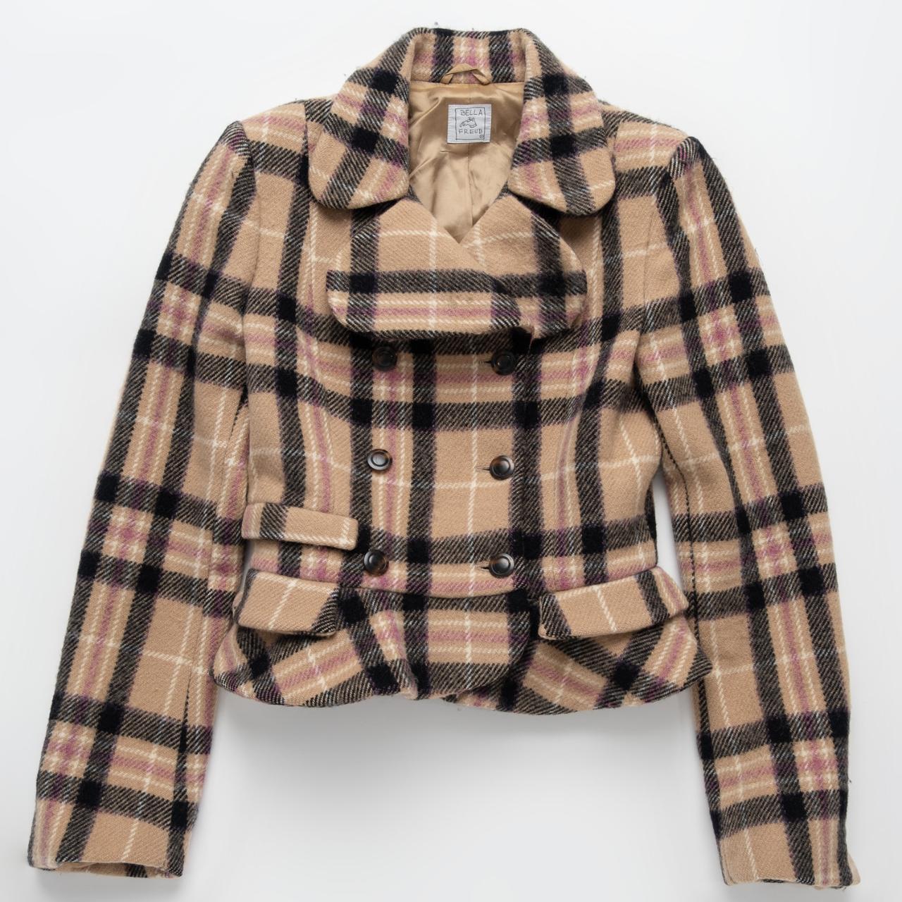 Bella Freud Cropped Plaid Jacket A W 1998 Freud