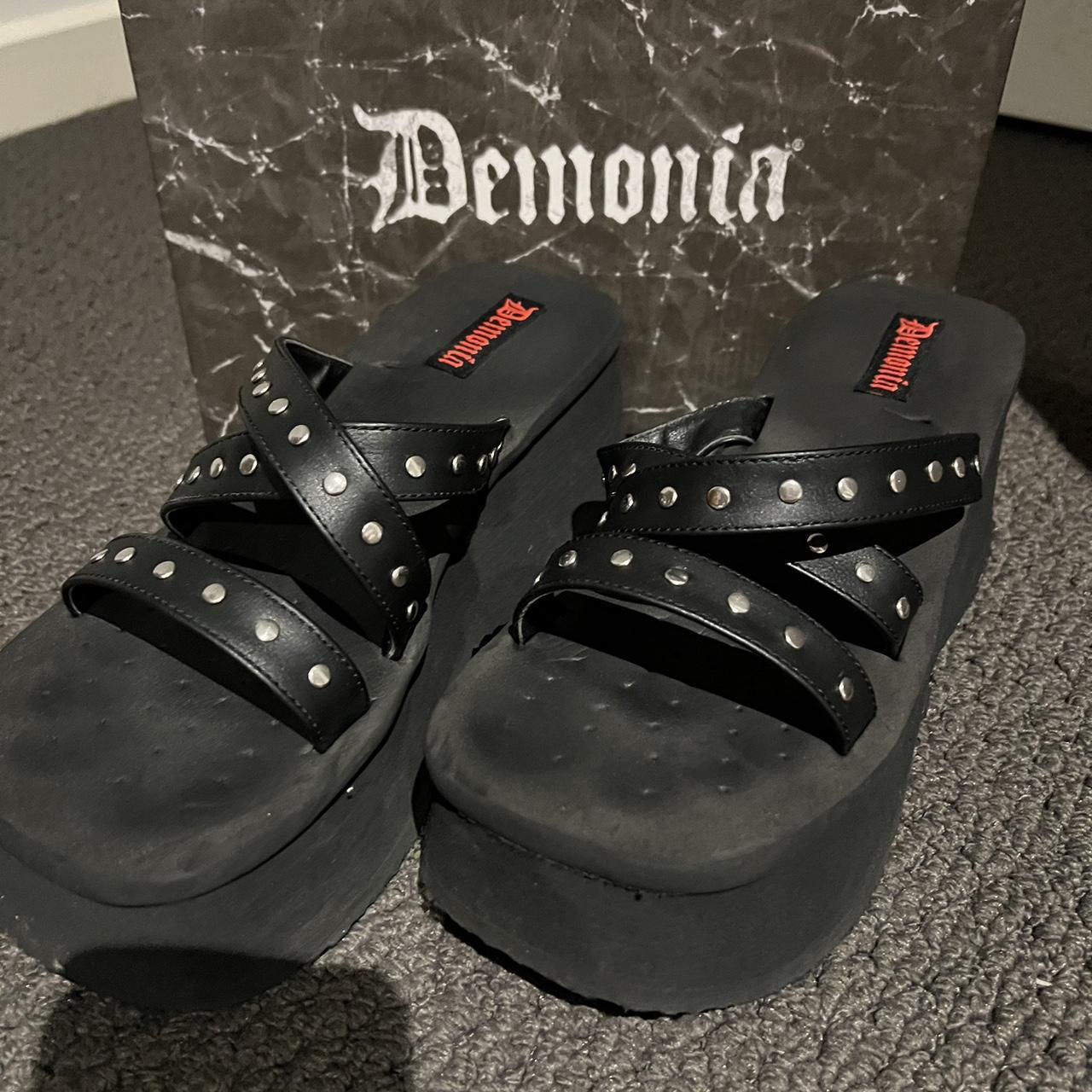 demonia funn 19 sandals! some wear and tear Depop