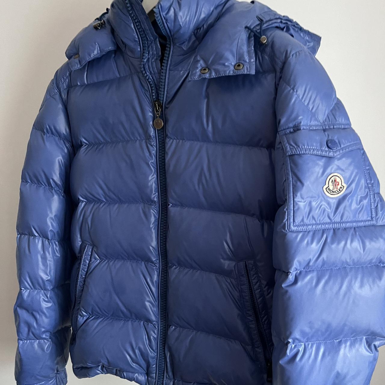 Men's MONCLER Baby Blue Maya Down Jacket FREE NEXT... - Depop