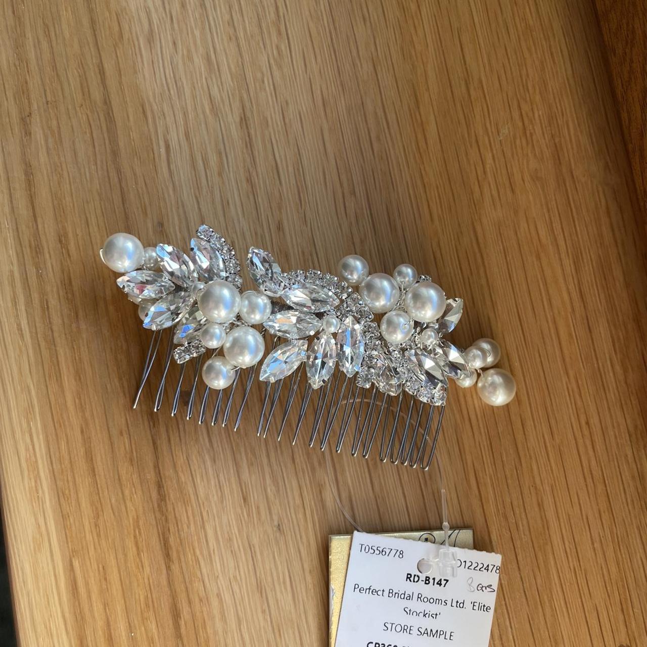 Crystal And Pearls Bridal Hair Comb Brand New With Depop