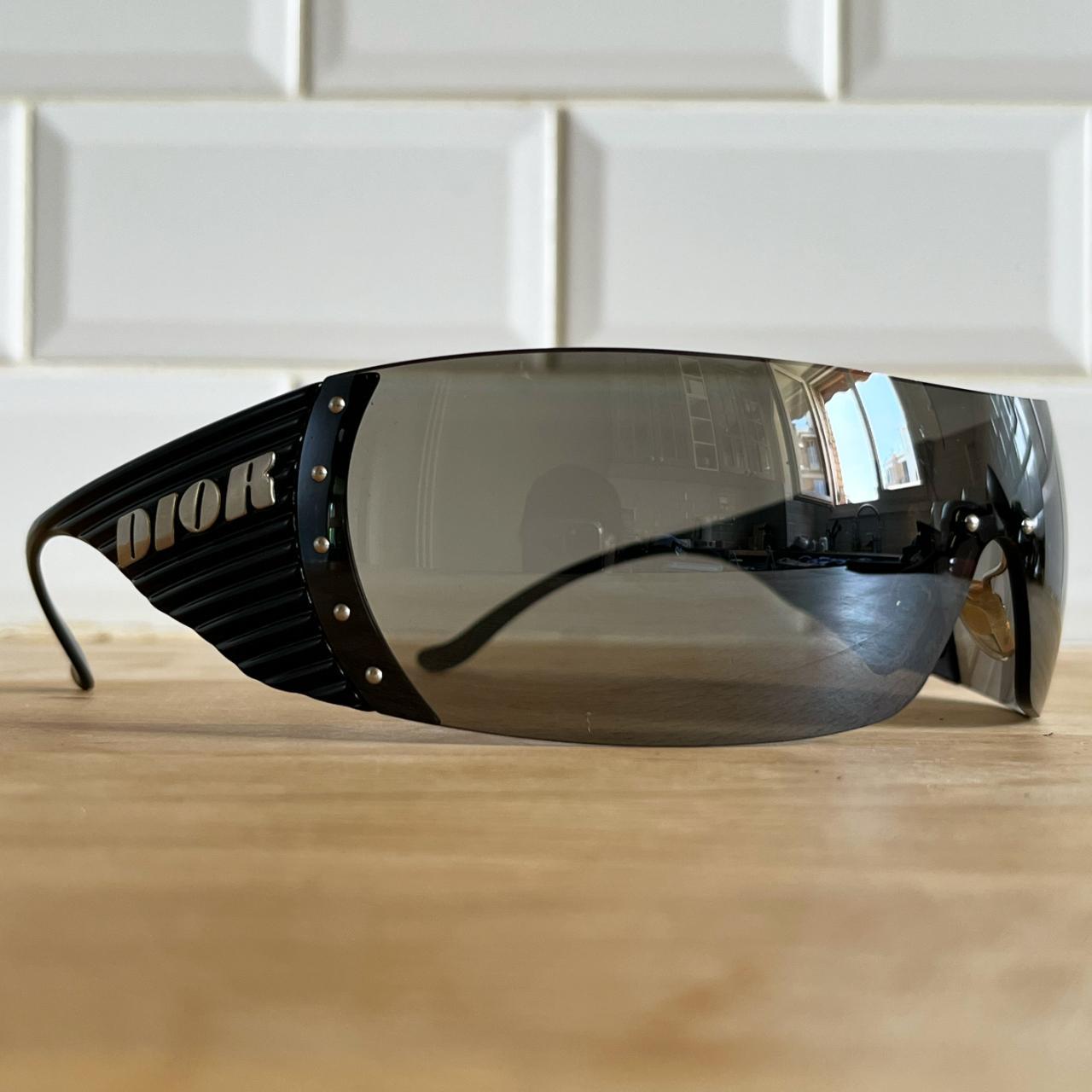 Dior by John Galliano Bike 1 Sunglasses in black. | Depop