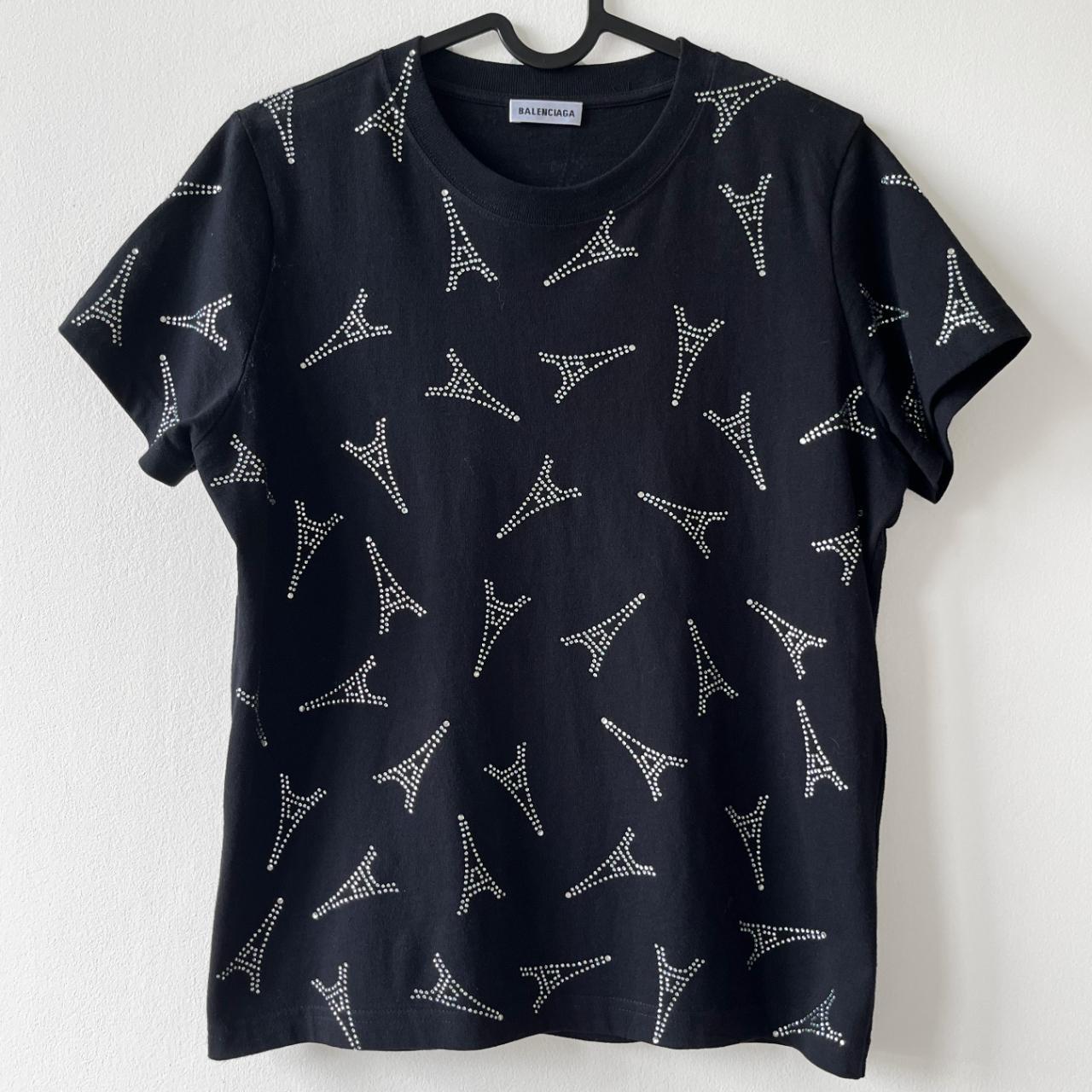 Balenciaga t shirt womens silver online