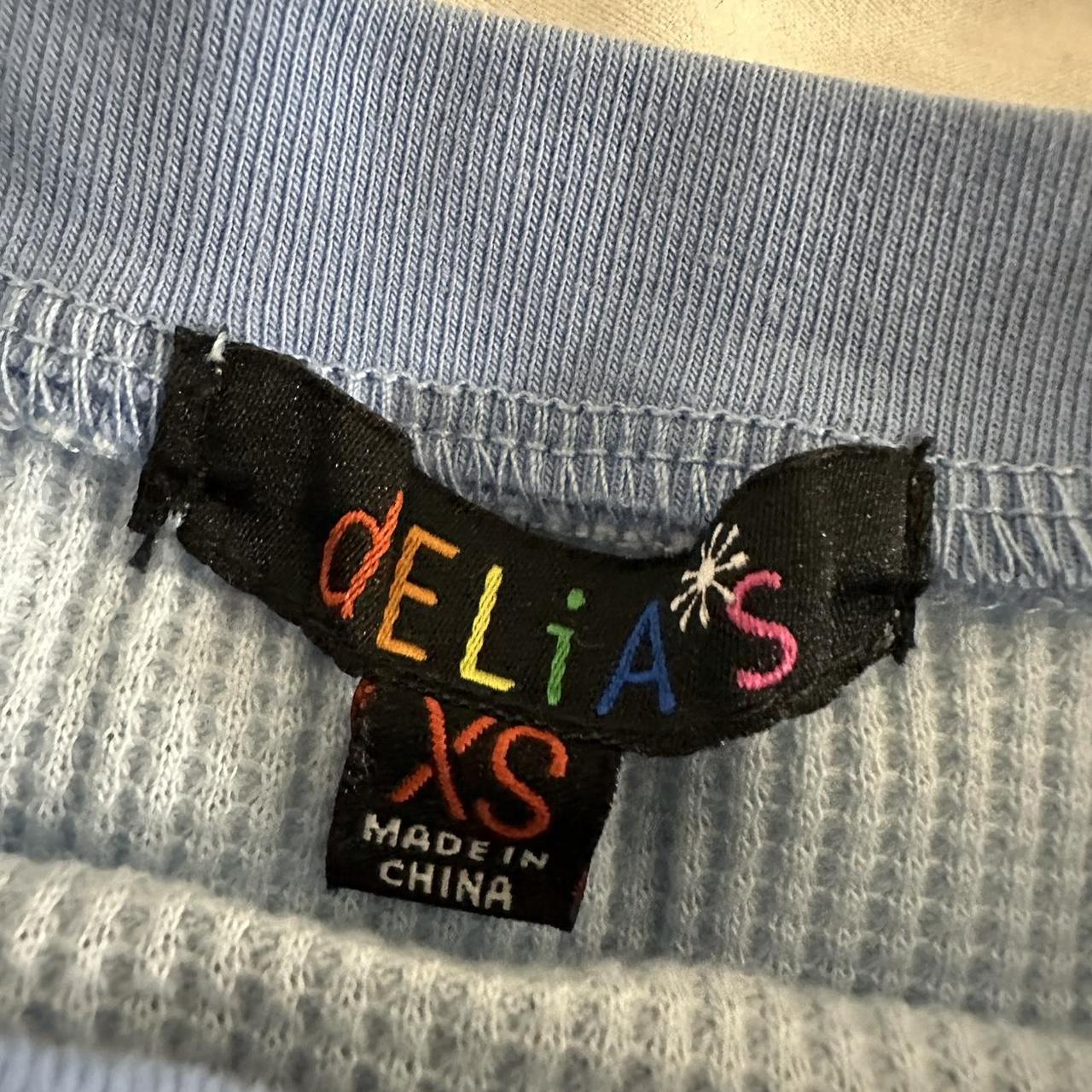 Delia's Women's Blue and Brown T-shirt (3)