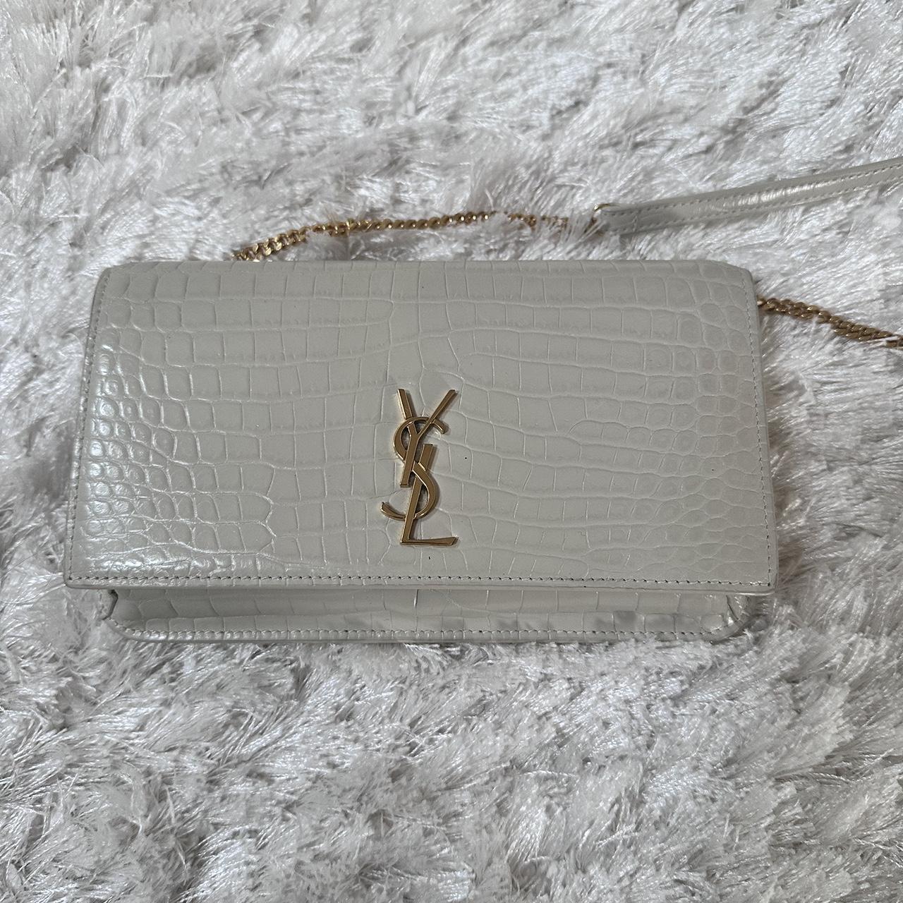YSL white bag RRP £630 YSL CASSANDRE PHONE HOLDER | Depop