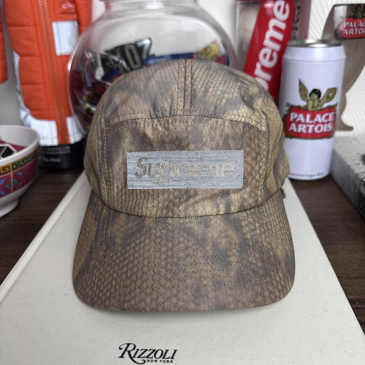 Supreme jacquard denim crusher hat Size - Depop