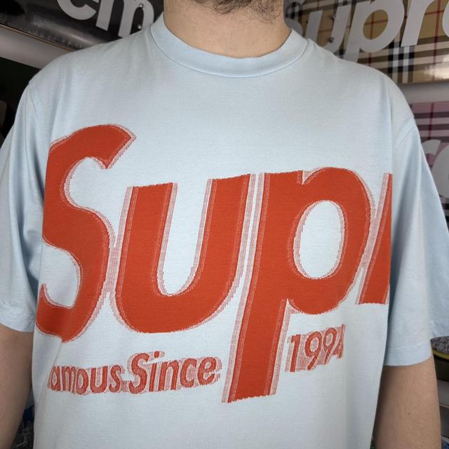 Supreme Intarsia Spellout S/S Top Size Large - Depop