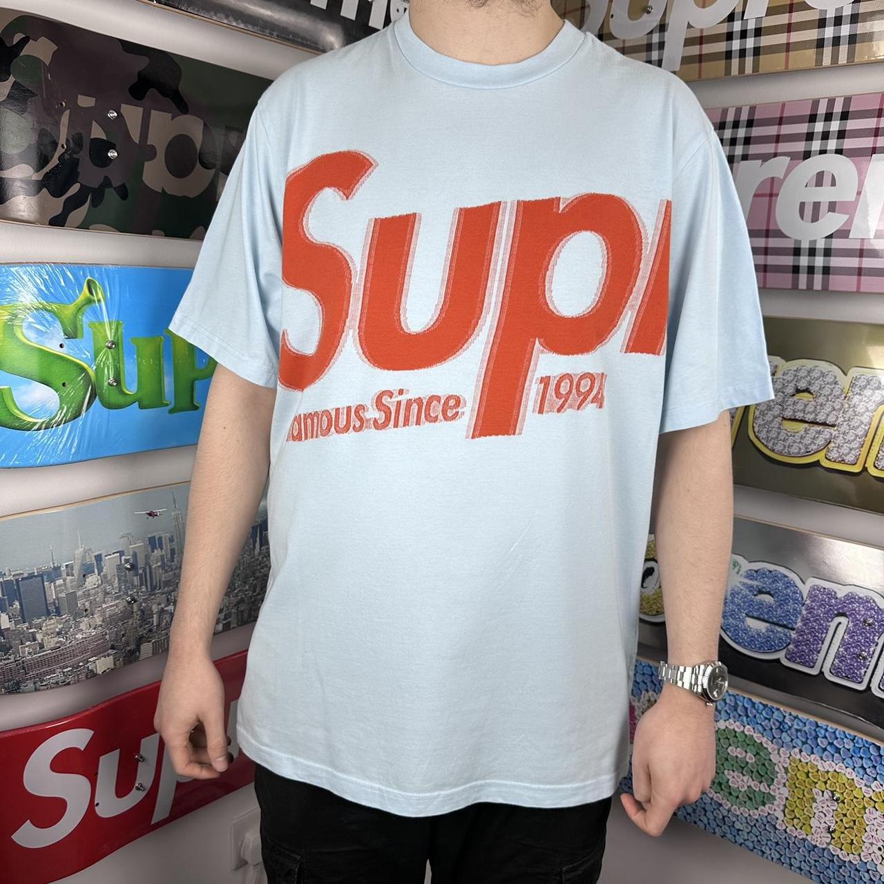 Supreme Intarsia Spellout S/S Top Size Large  - Depop