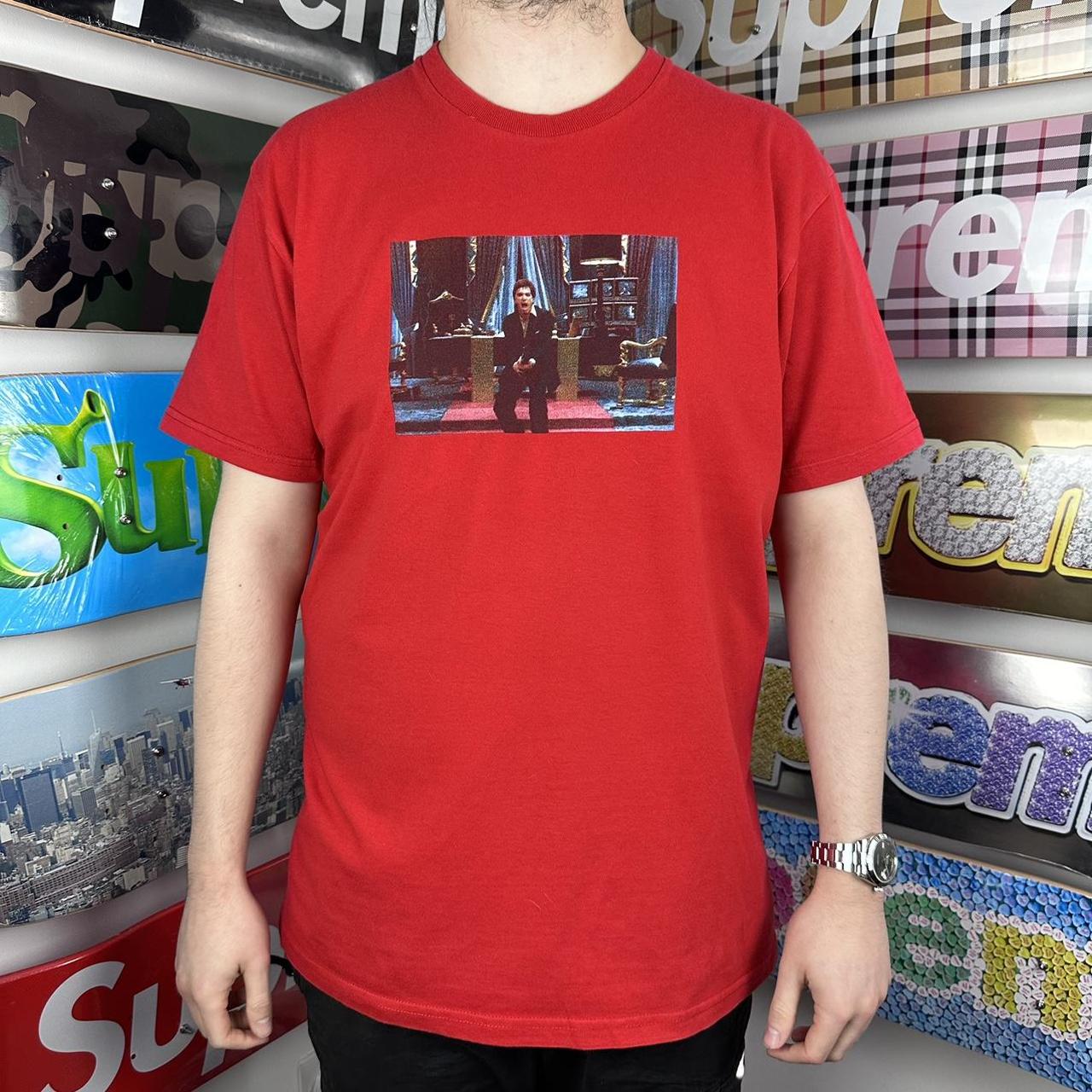 人気SALE定番人気Supreme スカーフェイス　Tシャツ　Mサイズ　赤 トップス