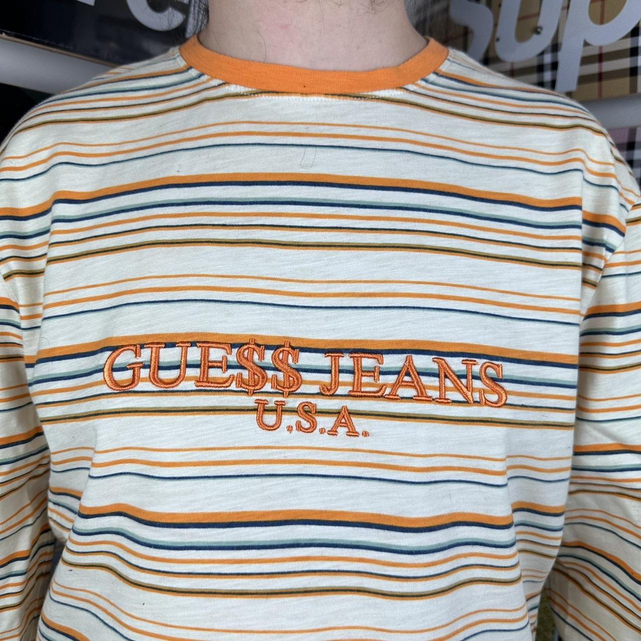 Guess Jeans x ASAP Rocky Striped T Shirt Long Sleeve. Depop