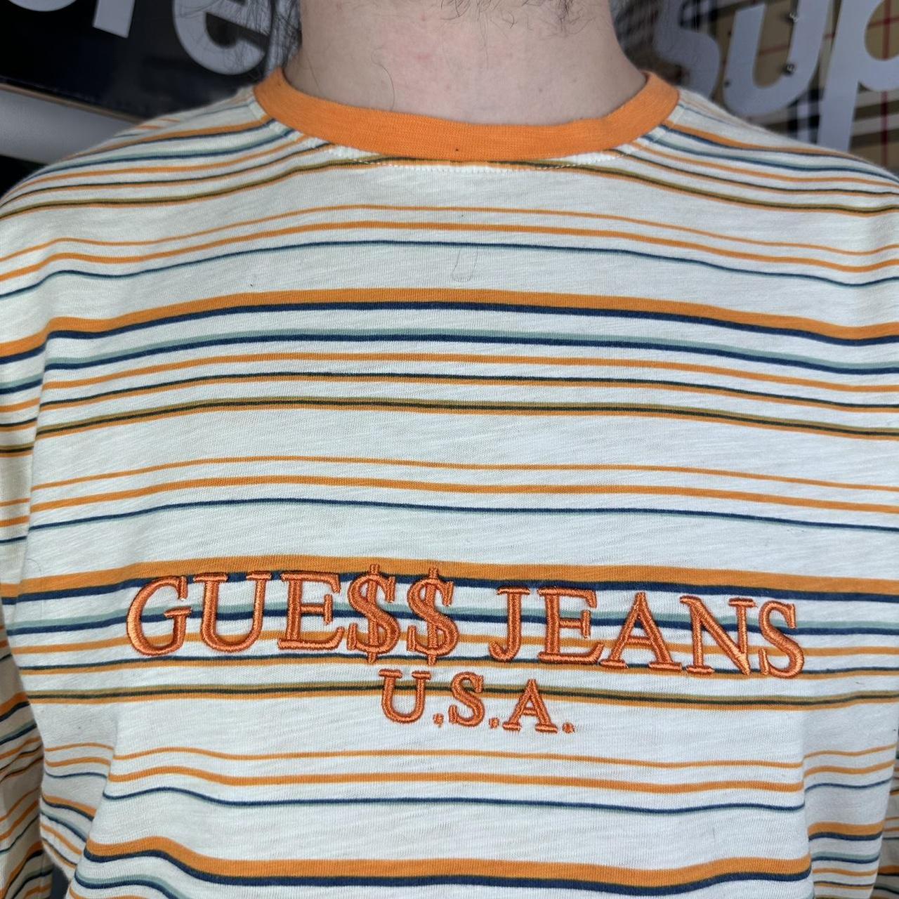 Guess Jeans x ASAP Rocky Striped T Shirt Long Sleeve. Depop