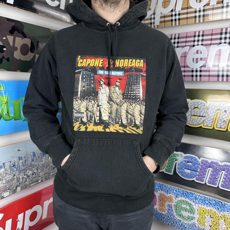 Supreme war hot sale report hoodie