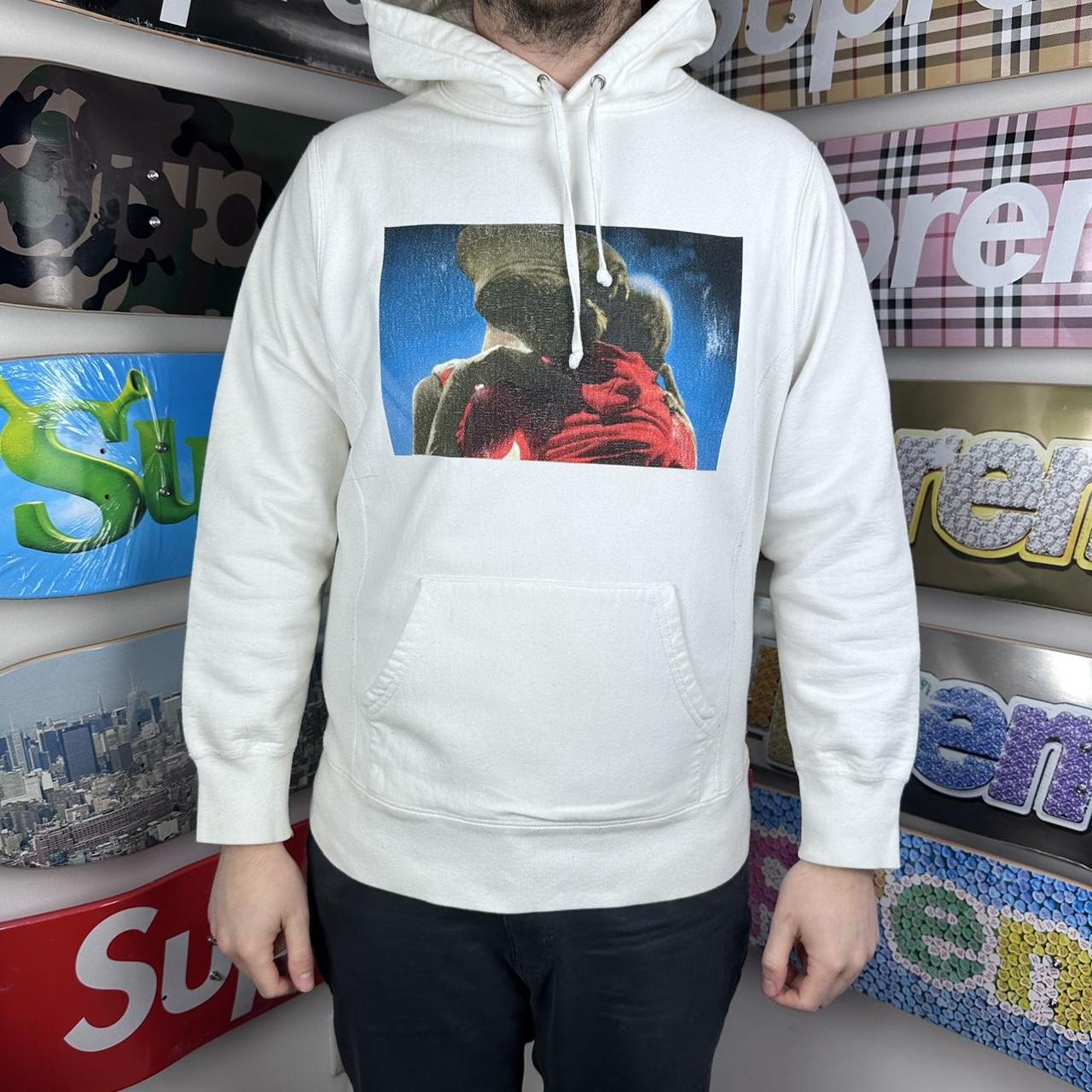 Supreme ET Hooded Sweatshirt Size Medium White