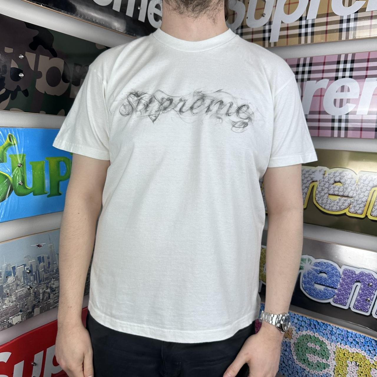 Supreme Shadow Tee Size Medium White colourway... - Depop