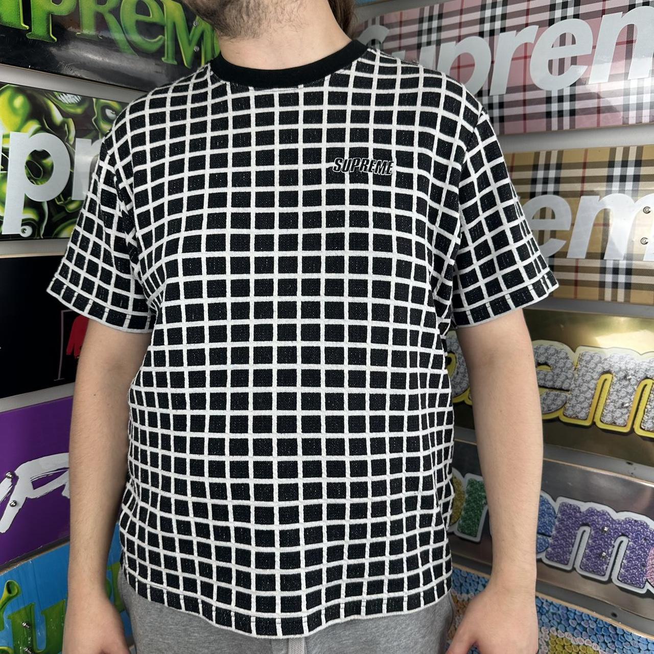 Supreme GRID JACQUARD S/S TOPシュプリームTシャツ シュプリームsupreme Tray Jacquard S/S Shirt