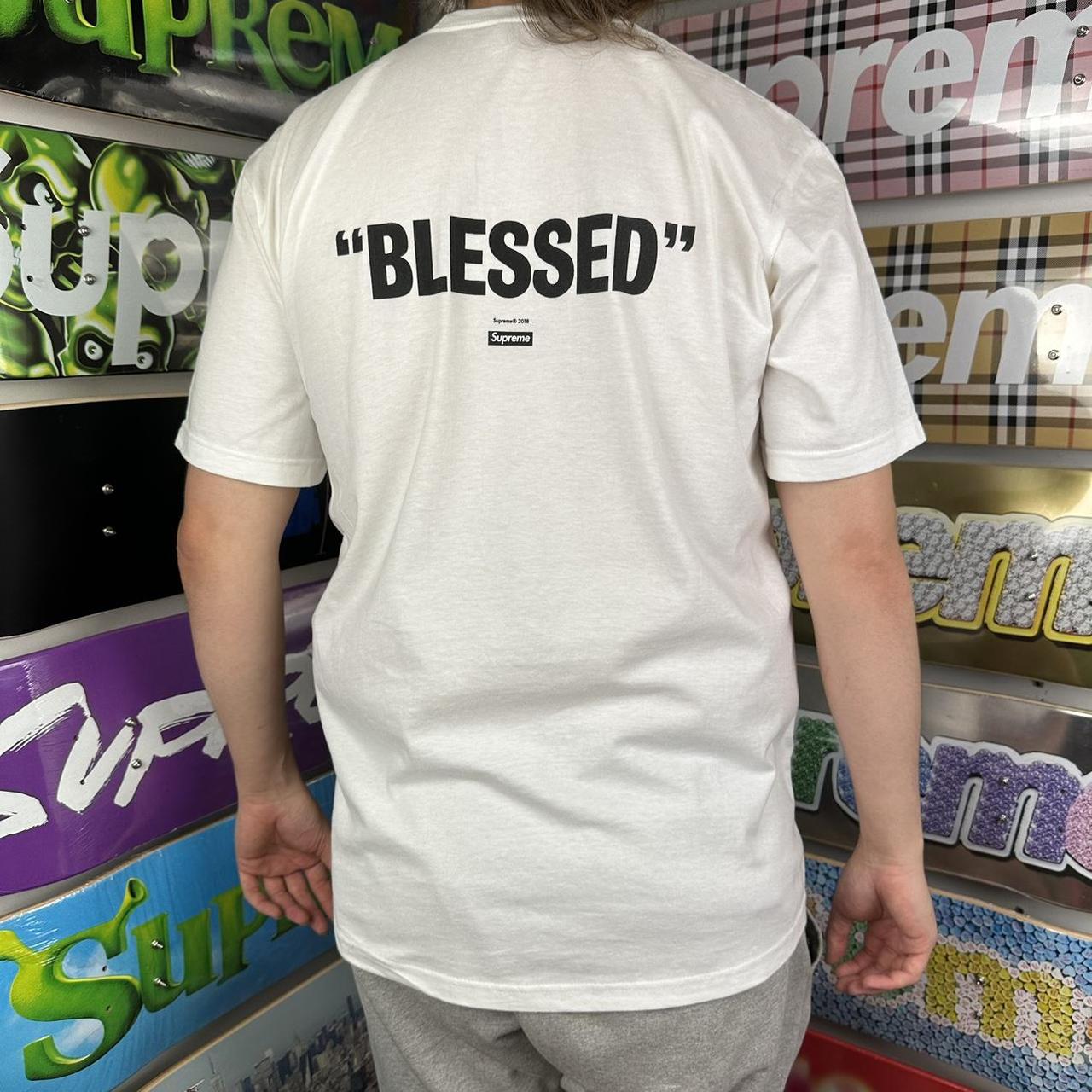 Supreme Blessed Tee Size Medium White colourway. Depop