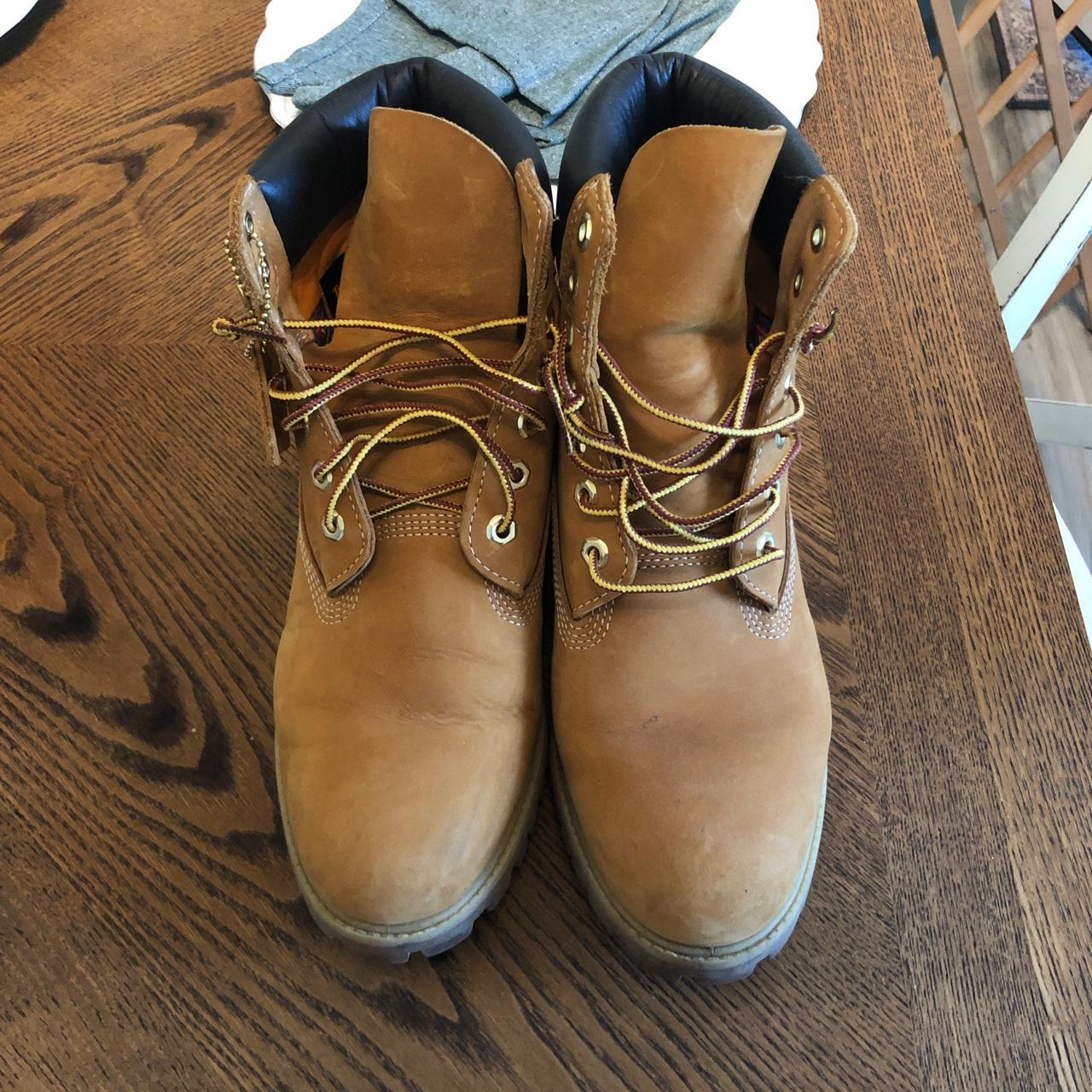Timberland Men's Tan and Black Boots (2)