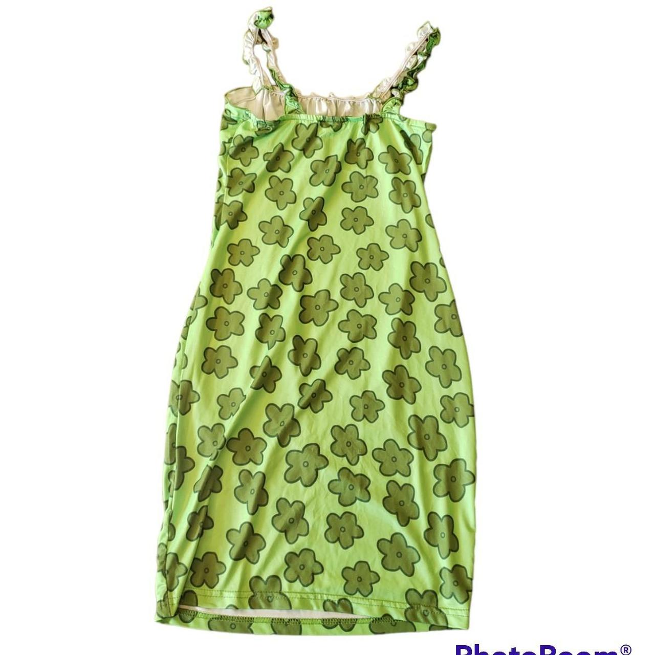 SHEIN Women's Green Dress Depop