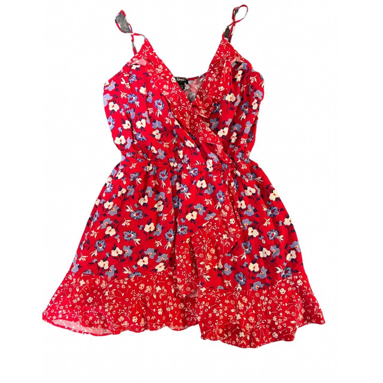 red express dress > size medium > made out of rayon... Depop