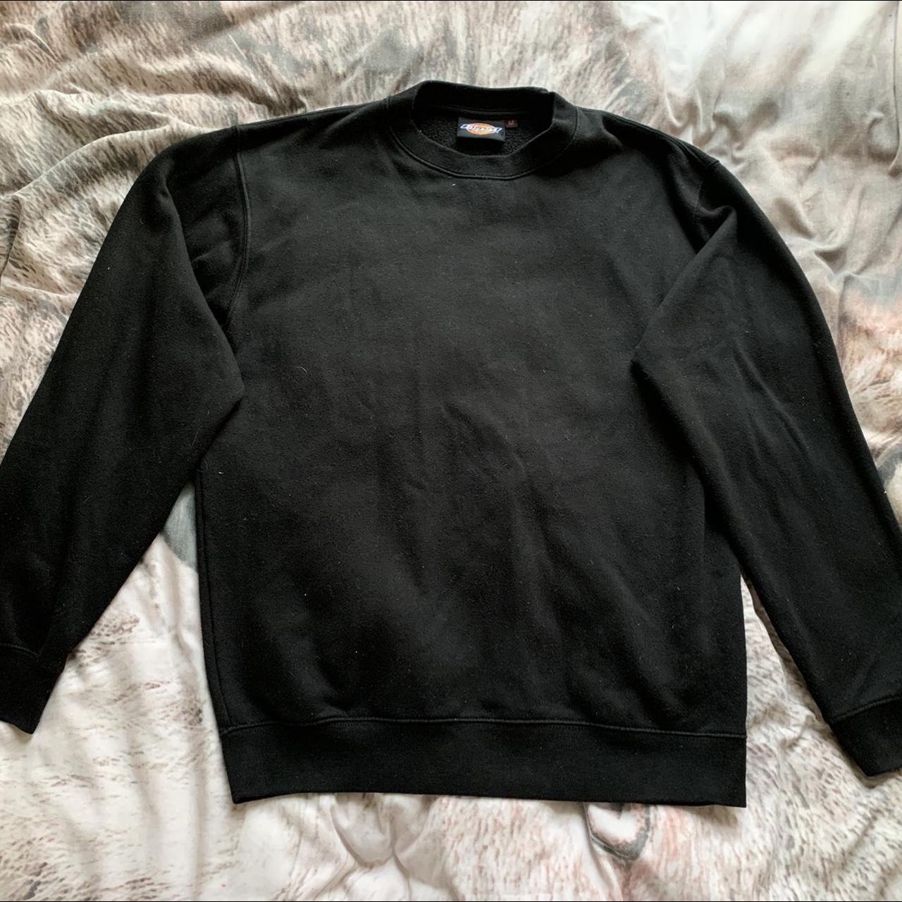 Vintage plain black dickies jumper! Size medium In... - Depop