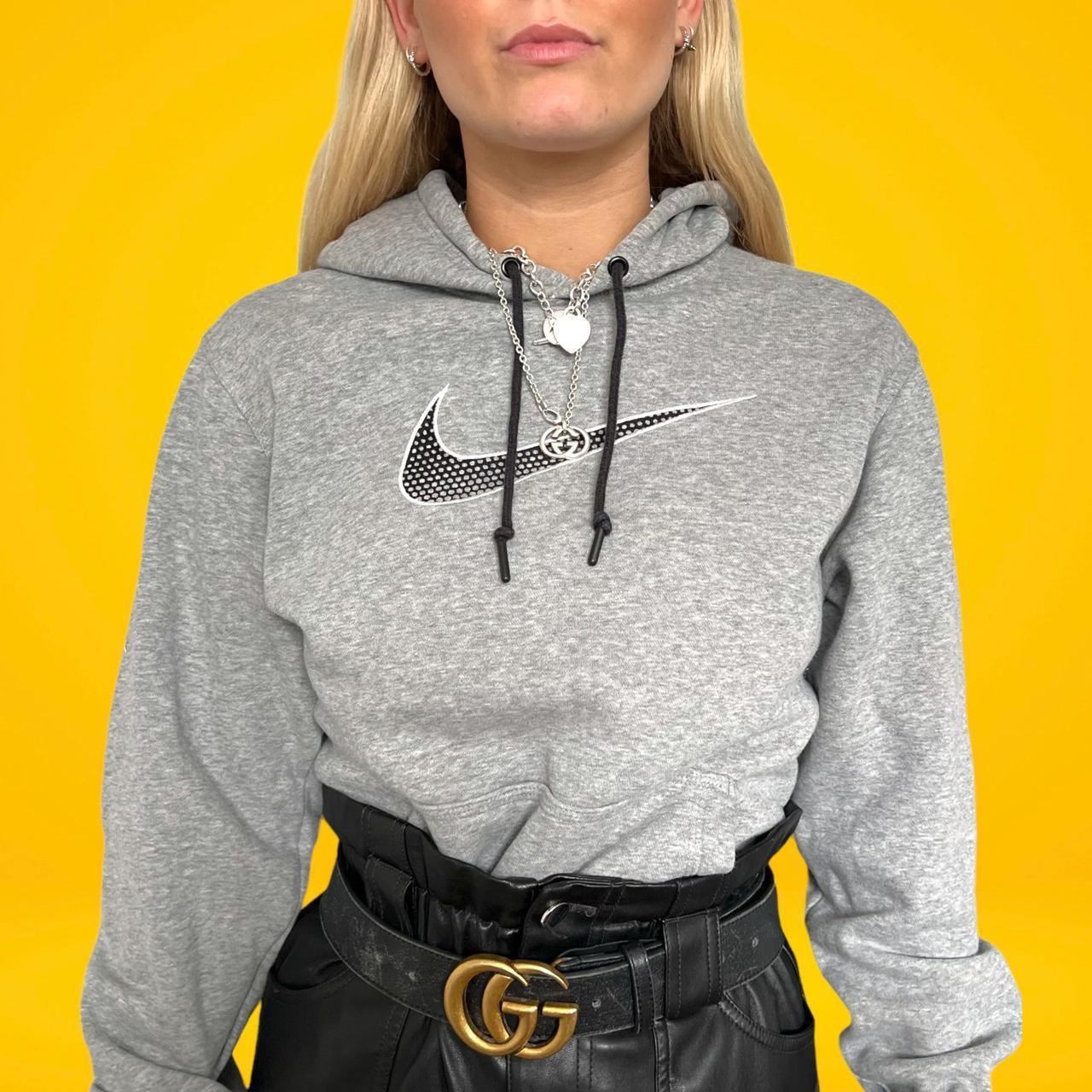 tan vintage nike hoodie