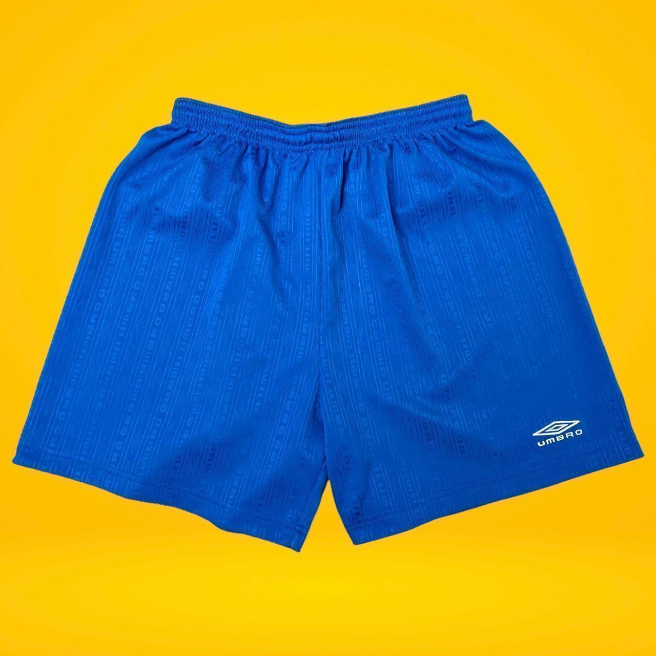 Vintage Umbro shorts Vintage 90s blue Umbro sports... Depop