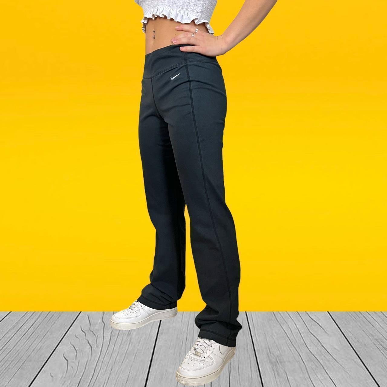 Nike yoga pants Vintage Y2K grey Nike wide leg... Depop