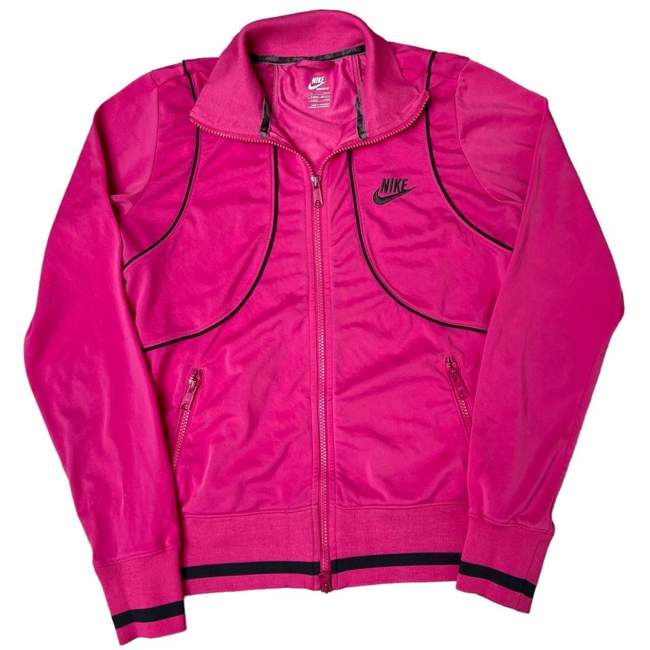 Pink nike track jacket best sale