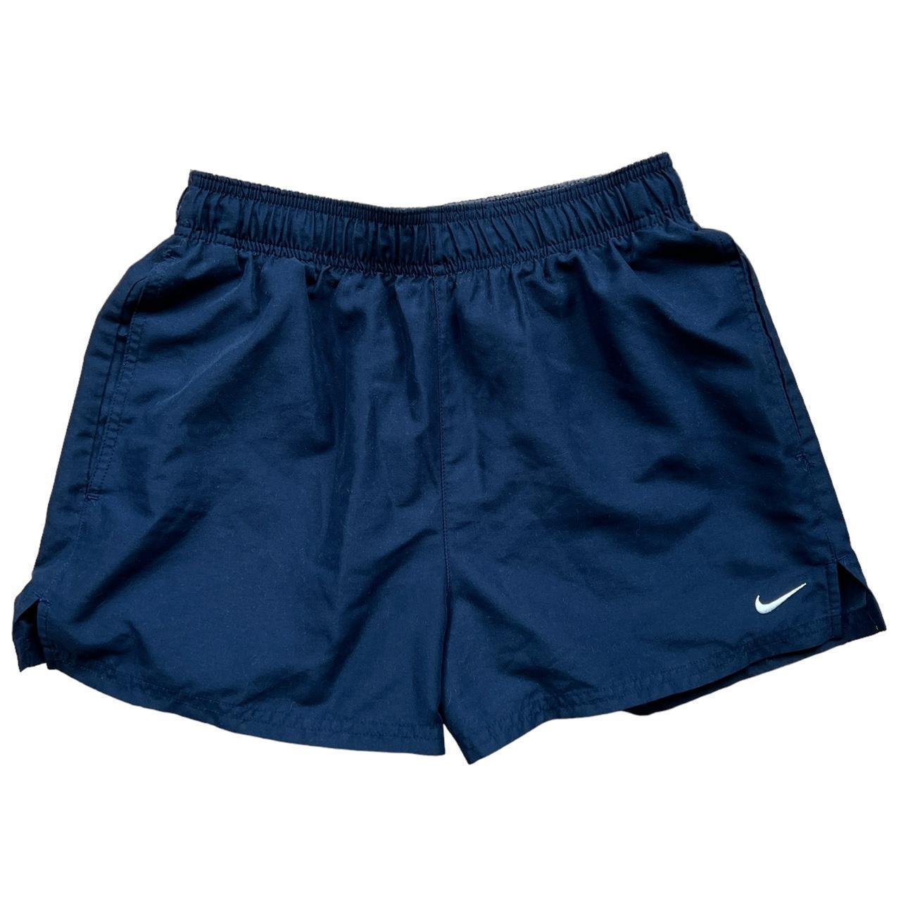 Vintage Nike Shorts Vintage navy blue Nike drill. Depop