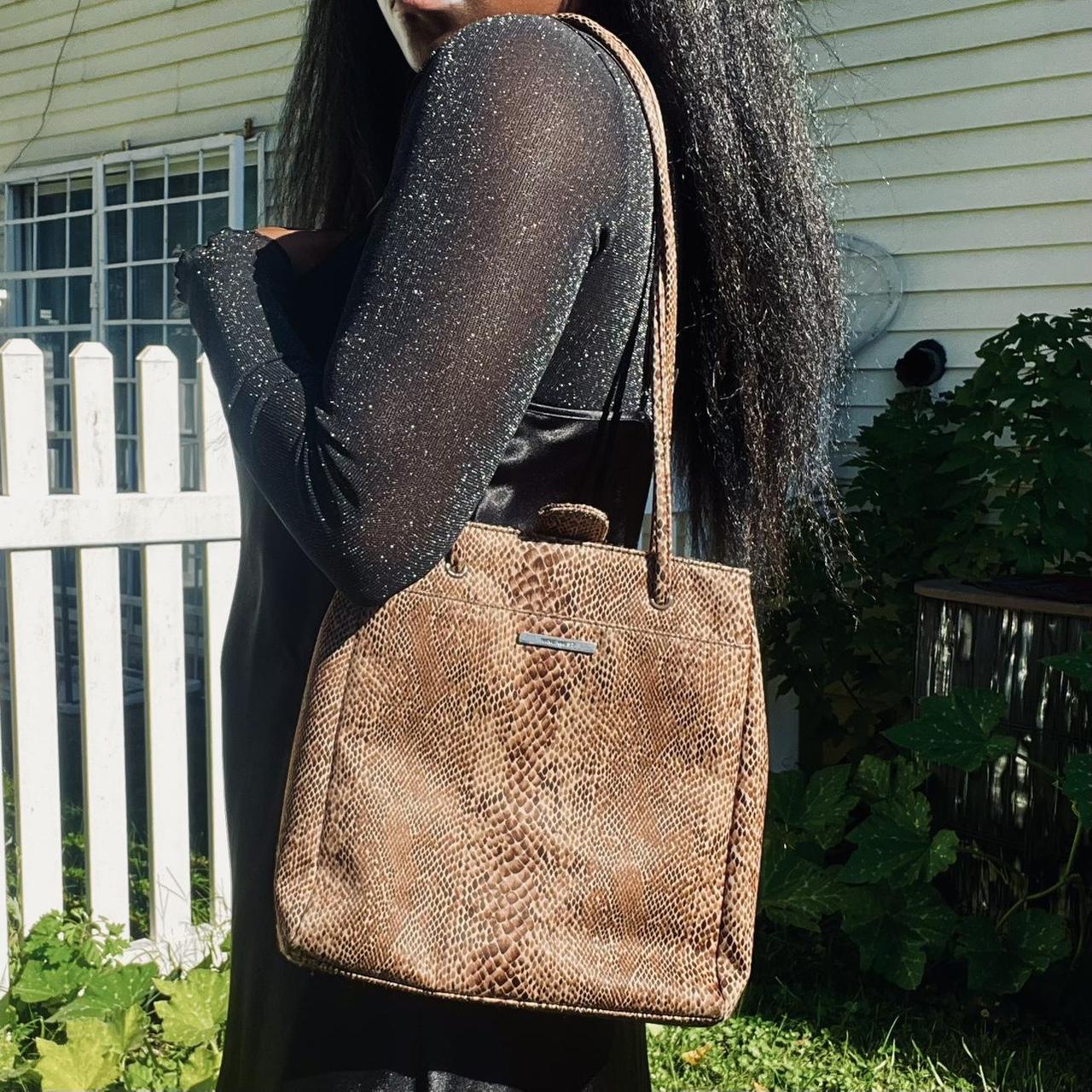 Nine west snakeskin handbag best sale