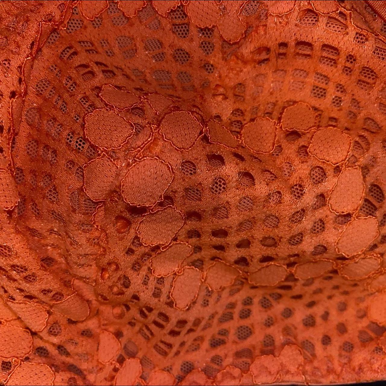 NWT sexy straps Elomi bra coral orange lace with - Depop
