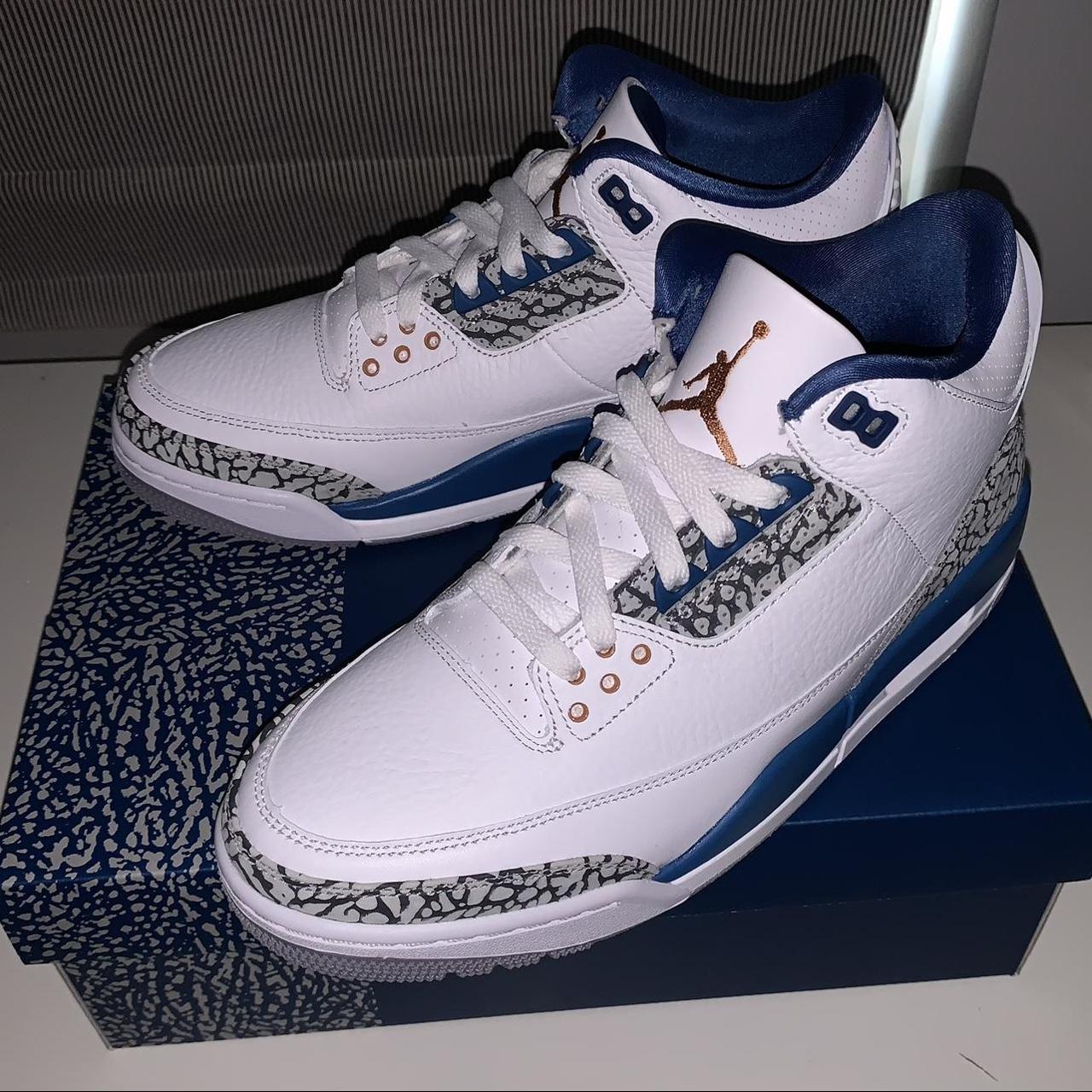 Jordan 3 retro white metallic copper • Mens size 8... - Depop