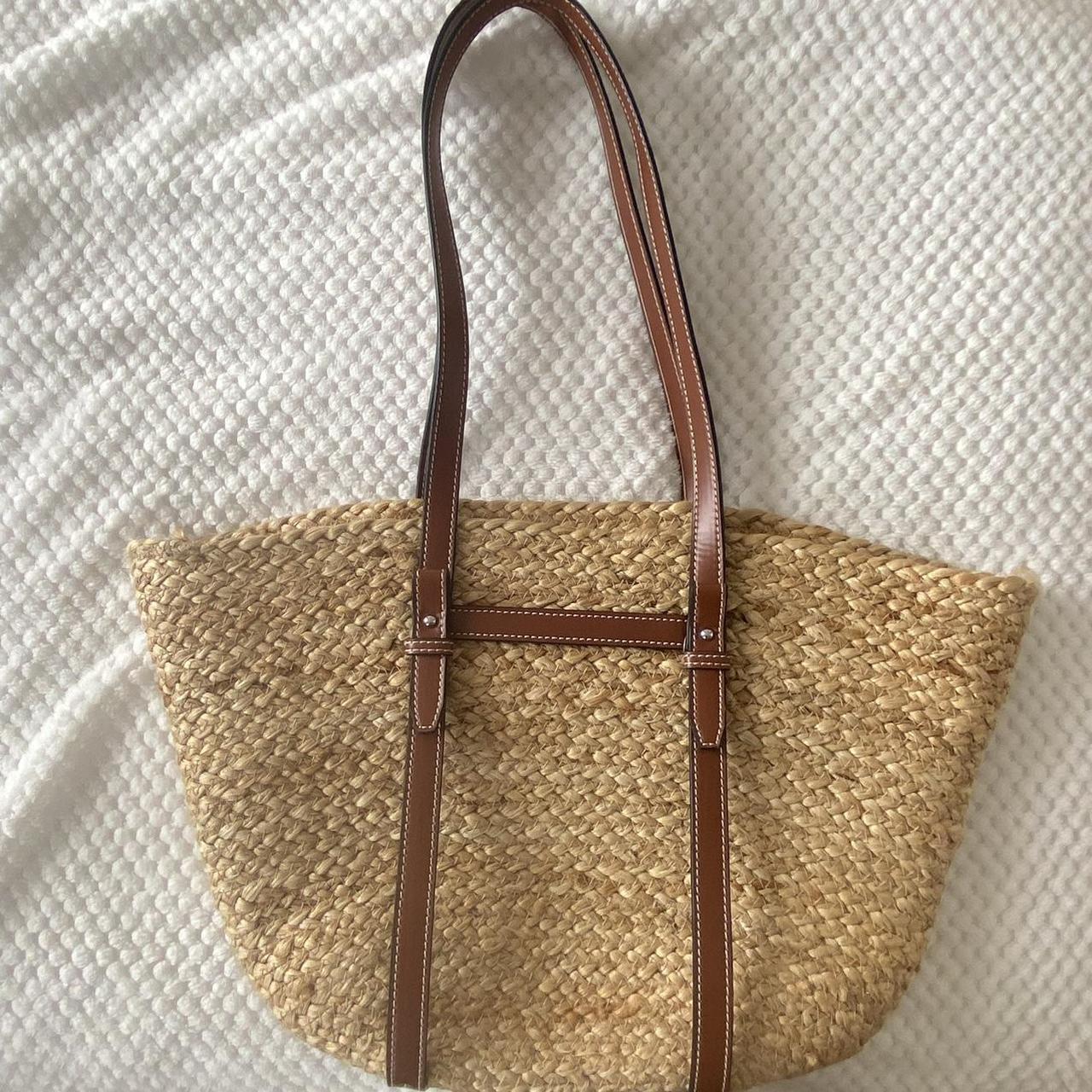 Zara straw bag. Very spacious. Excellent condition,... Depop