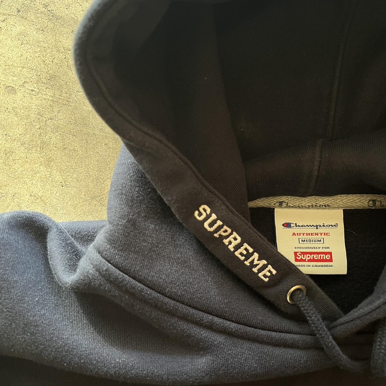 Supreme champion hoodie navy online