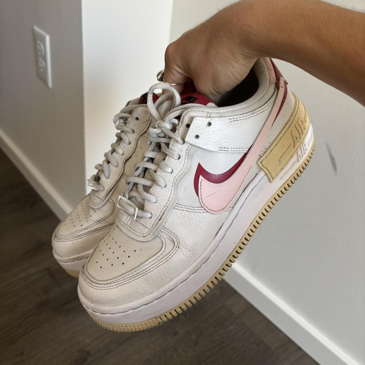 Nike women's air force 1 shadow phantom/echo pink-red best sale