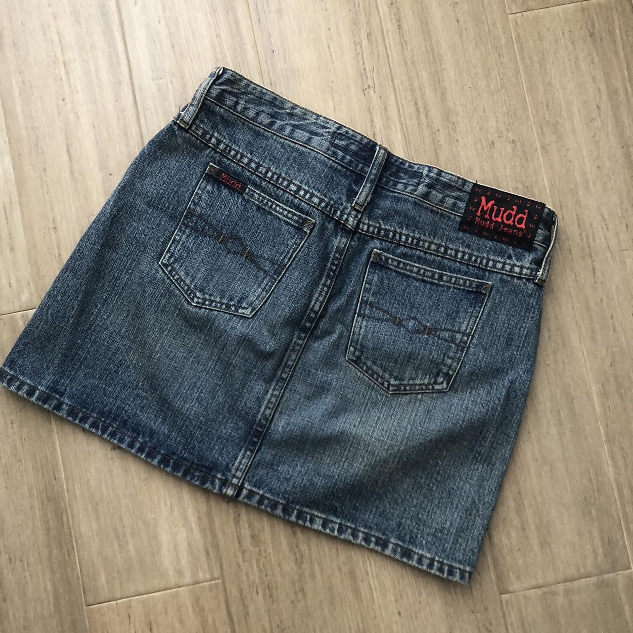 Mudd Vintage Denim Jean Skirt Second Photo Shows Depop 9225