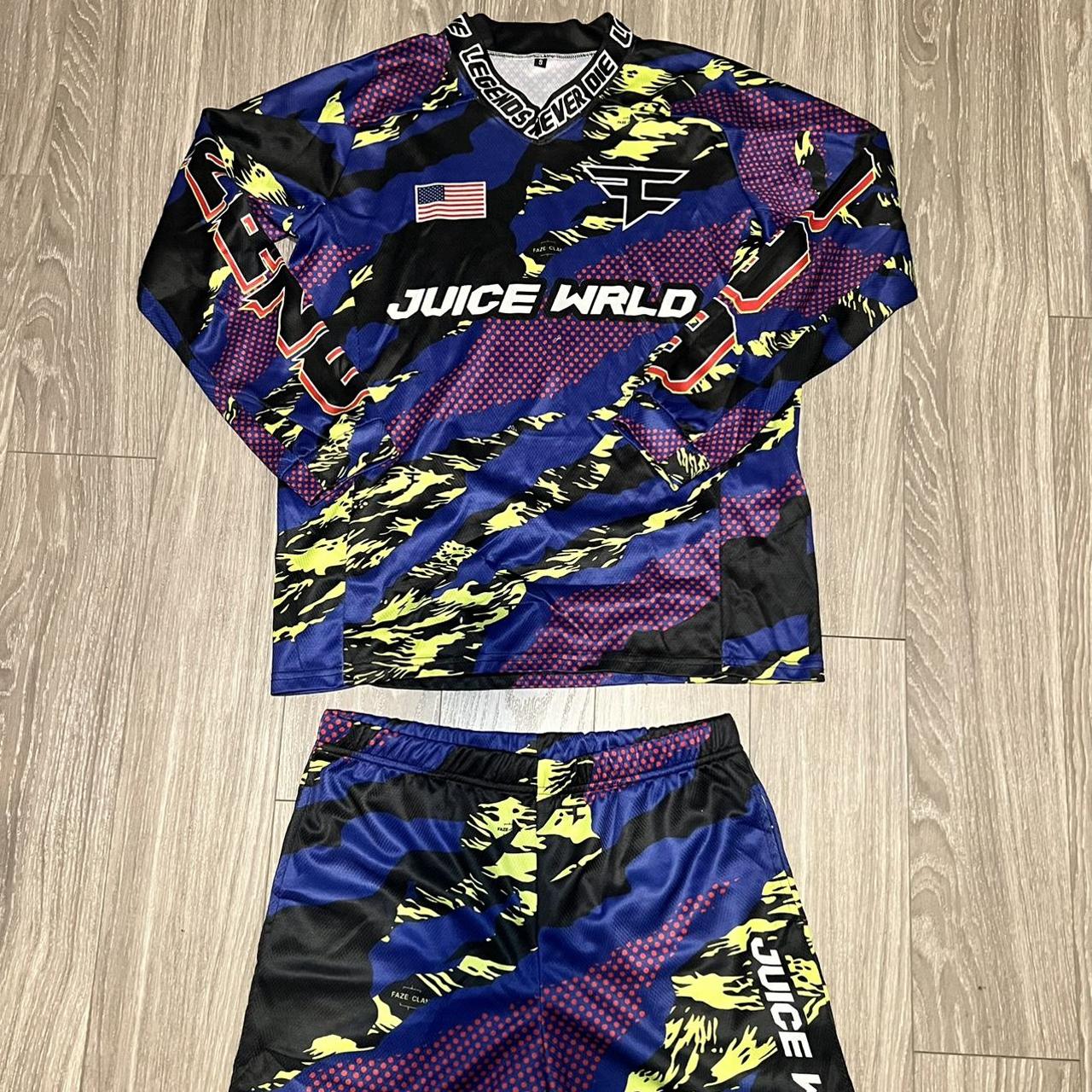 Juice Wrld x Faze Clan selling shirt Jersey & shorts combo