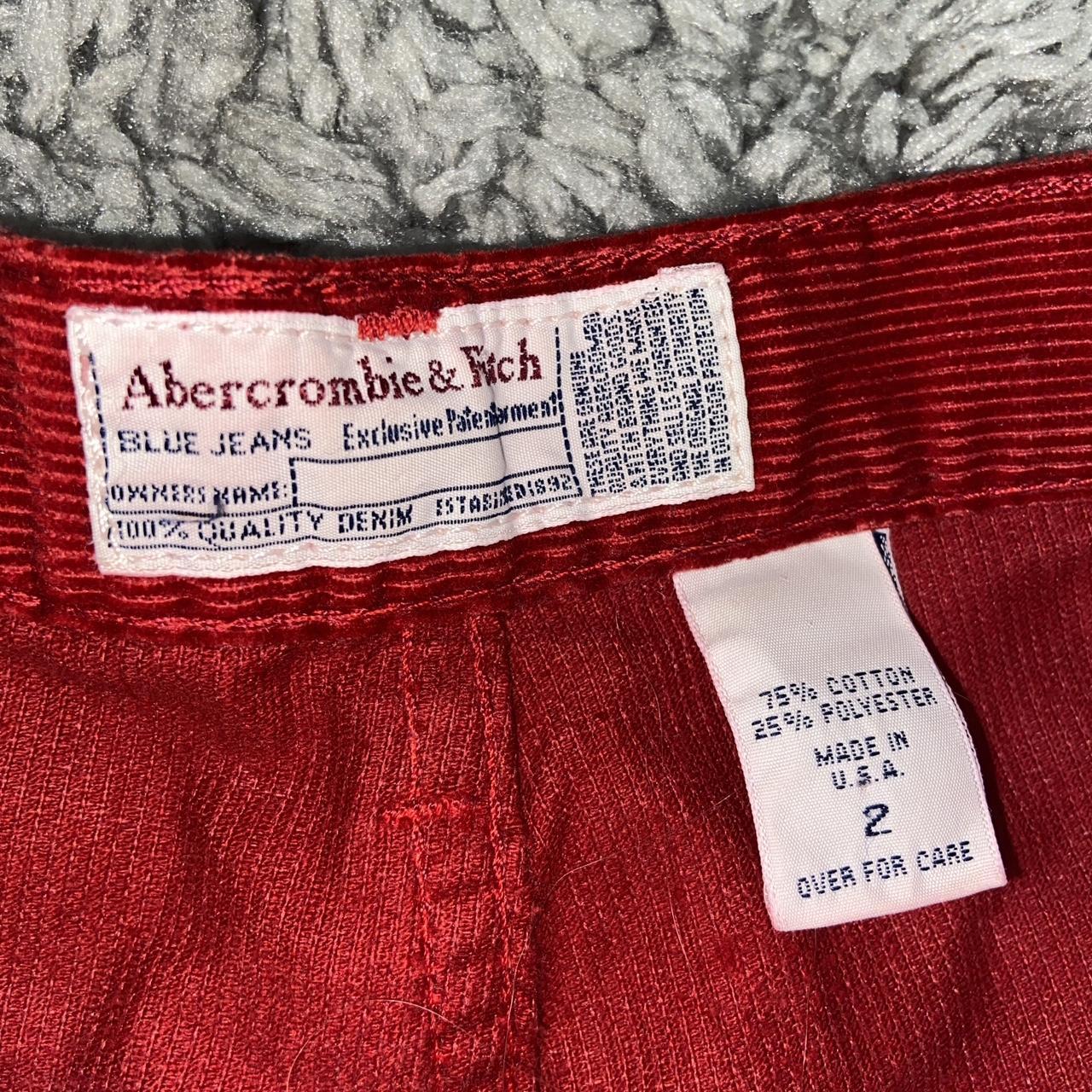 Red Corduroy Vintage Utility Pants Abercrombie and... - Depop