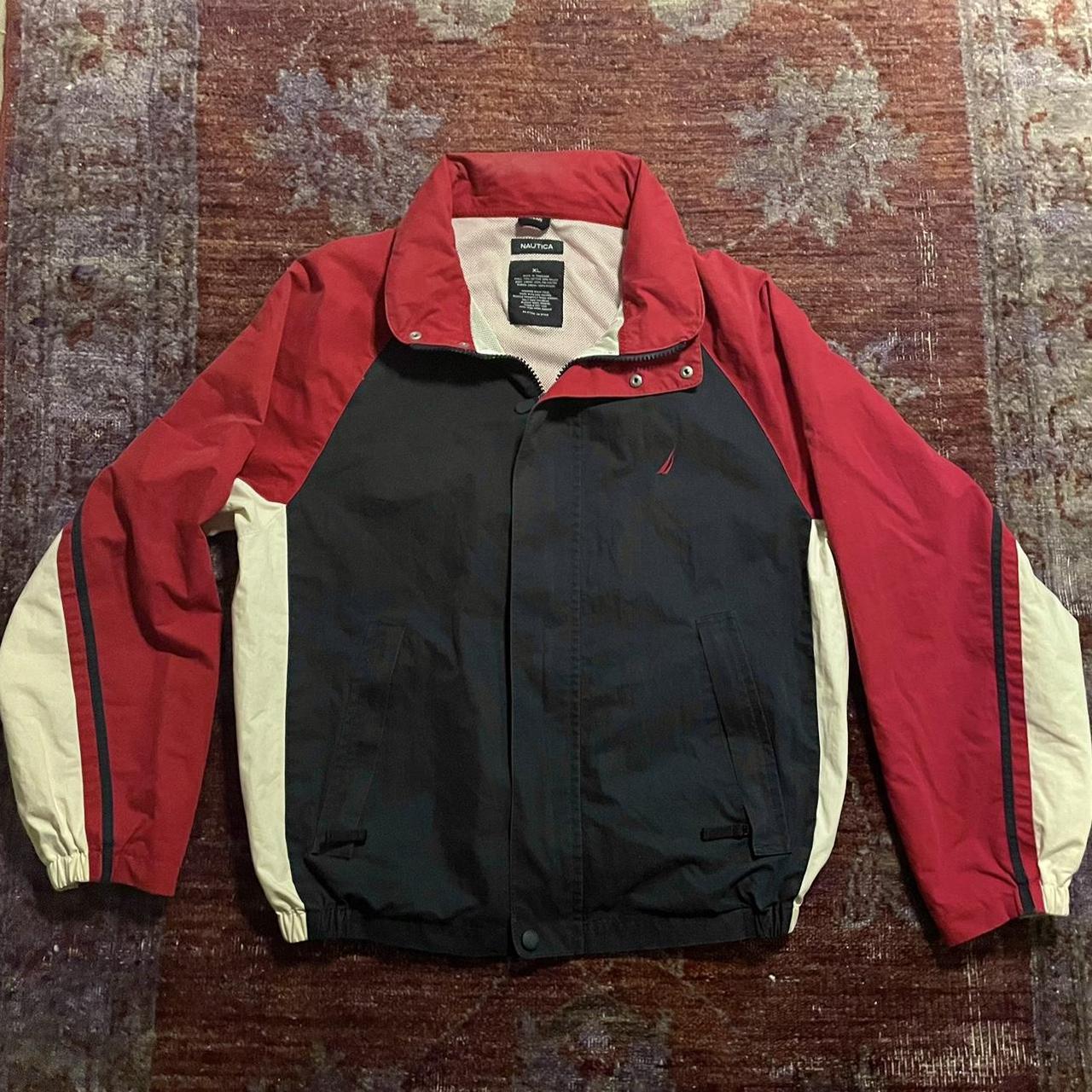 Nautica Men's Red and Navy Jacket