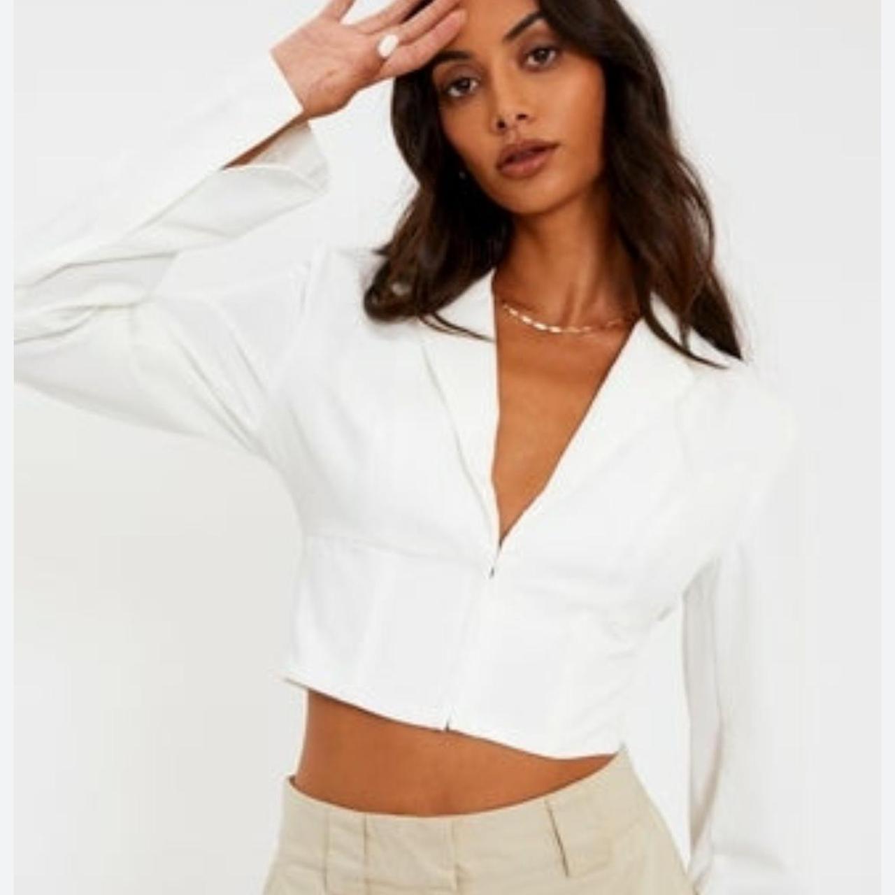 Glassons blazer cropped Super flattering Never... Depop